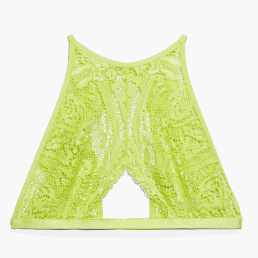 Savage X Fenty Alien Animal High-Neck Lace Bralette - NWT